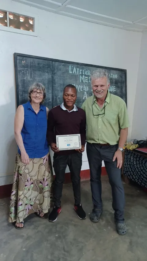 Remise de brevet au technien de media